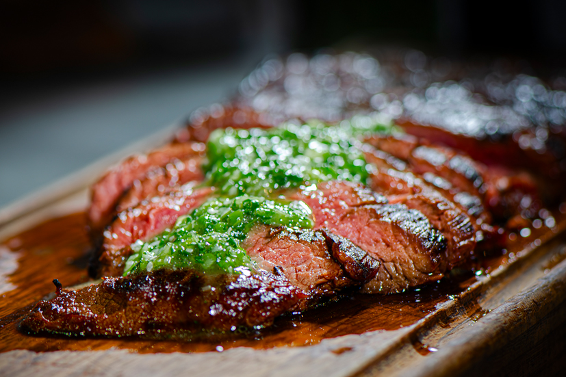 Koreaanse steak met sesam-chimichurri