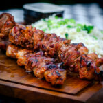 Filipino style BBQ pork skewerFilipino style BBQ pork skewerss