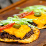Plancha smash burger taco’s